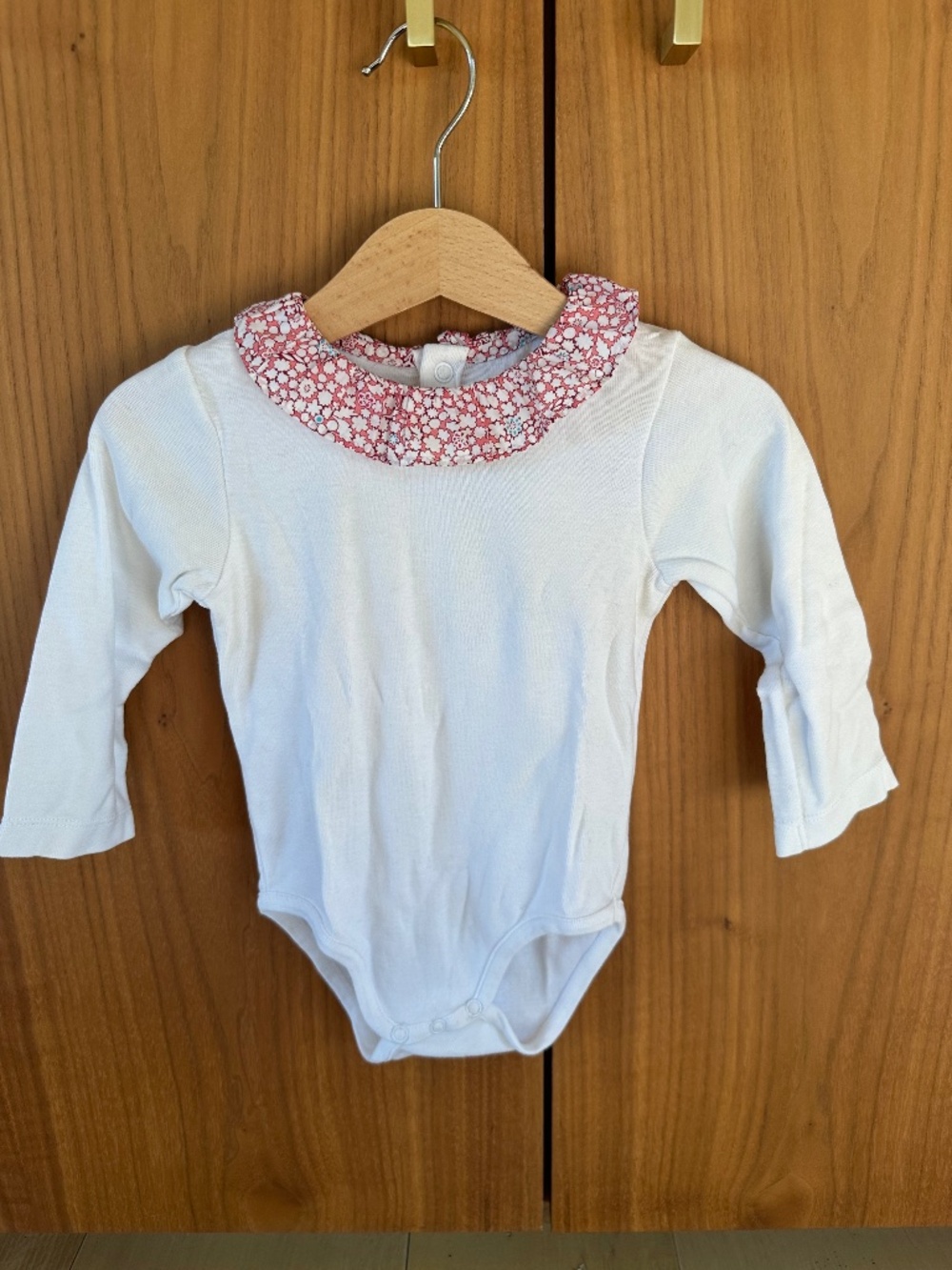 Jacadi Paris Liberty Cathy Floral Collar Bodysuit 18M